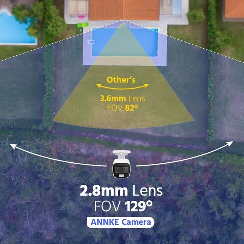 Annke 4 Pack Add-on 3K Super HD Smart Dual Dual Light Light Vision Security Camera ، 4-in-1 CCTV كاميرا مراقبة مع ميكروفون مدمج ، IP67 مقاومة للطقس للاستخدام الداخلي في الهواء الطلق ، التثبيت السهل in Kuwait