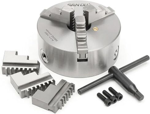 K11-160 6"inch Self-centering 3 Jaw Lathe Chuck With Two Sets Of Jaws Semi-steel Grinding Machine in Saudi Arabia