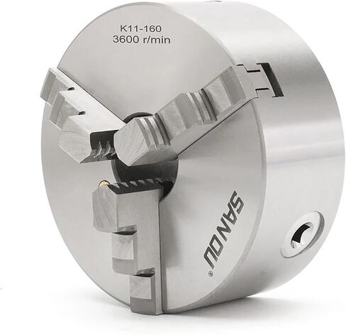 K11-160 6"inch Self-centering 3 Jaw Lathe Chuck With Two Sets Of Jaws Semi-steel Grinding Machine in Saudi Arabia