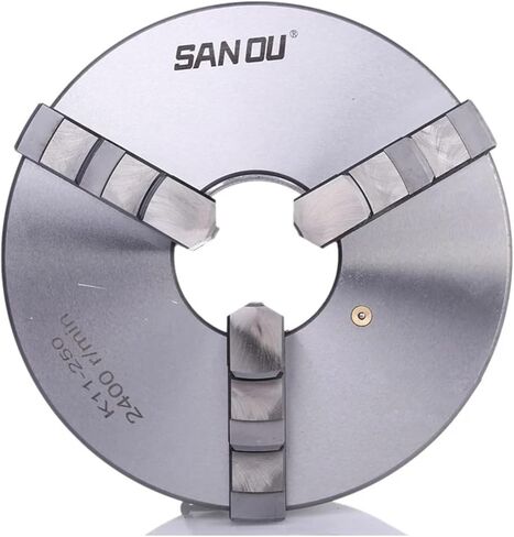 Lathe Chuck 250mm Manual Metal Chuck K11-250 Precision 3 Jaw Self-Centering Chuck Scroll Chuck(K11-250) in Kuwait