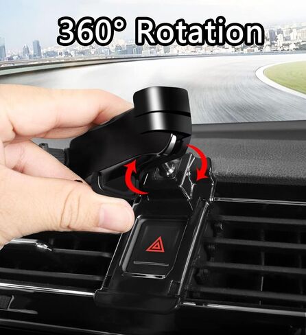 Car Phone Mount for Volvo S60 2022, 360° Rotation Adjustable Holder, Secure Grip, Easy One Hand Use, Hands Free for Safe Driving, Durable Everyday Design,C Red in Saudi Arabia