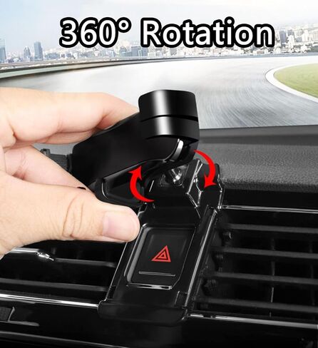 Car Phone Mount for Volvo S60 2022, 360° Rotation Adjustable Holder, Secure Grip, Easy One Hand Use, Hands Free for Safe Driving, Durable Everyday Design,C Red in Saudi Arabia