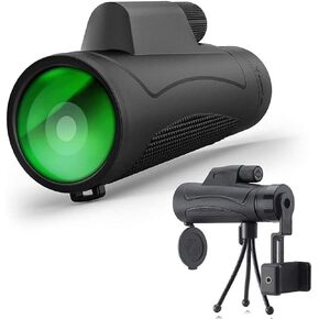 تلسكوب عالية الطاقة HD Telescope أحادي العين 10x42 مناظير مقاومة للماء مع محول الهواتف الذكية وترايبود مناسب للتخييم في الهواء الطلق in Kuwait