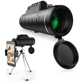 تلسكوب عالي الطاقة 40x60 أحادي العين وحيدة أحادي مع حامل الهواتف الذكية وترايش ترايبود in Kuwait