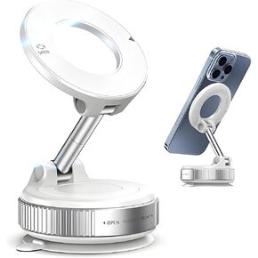 Upgraded Vacuum Magnetic Car Phone for Mazda CX-90 2024 Present,360° Reinforced Ultra Suction Cup Phone Mount for Car/Gym/Mirror for All Smartphones,White in Saudi Arabia