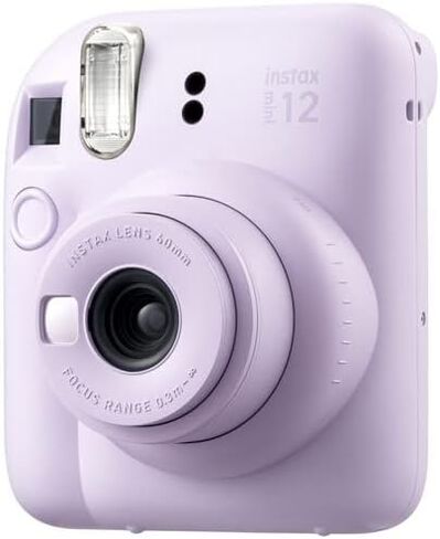 Fujifilm Instax Mini 12 Camera Camera Lilac Purple Bundle مع فيلم فوري 80 ورقة صور مع علبة الكاميرا والملحقات هدية مثالية للأطفال ، فتاة في سن المراهقة والكبار in Saudi Arabia