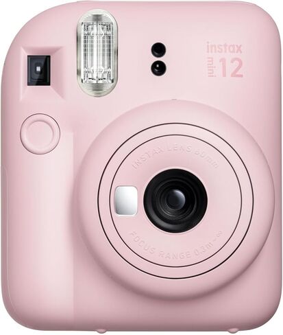 FUJIFILM INSTAX MINI 12 Film Camera Blossom Pink with Fuji Value Pack Instant Film - 60 Photo Sheets with Camera Case and Accessories Ideal Gift for Kids, Teenage Girl & Adults in Saudi Arabia
