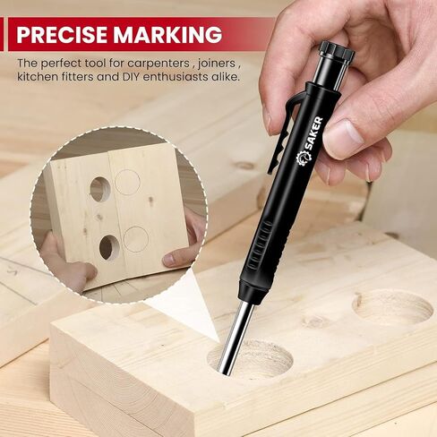 Saker Contour Gauge Profile Tool- Adjustable Lock-Precisely Copy Irregular Shape Duplicator - Must Have Tool for DIY Handyman, Construction (BLACK+10INCH) in Saudi Arabia