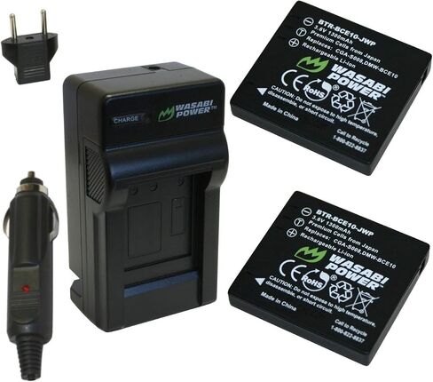 بطارية Wasabi Power (2 عبارة) وشاحن لـ Leica BP-DC6 و BP-DC6-E و BP-DC6-J و BP-DC6-U و LEICA C-LUX 2 ، C-LUX 3 in Saudi Arabia
