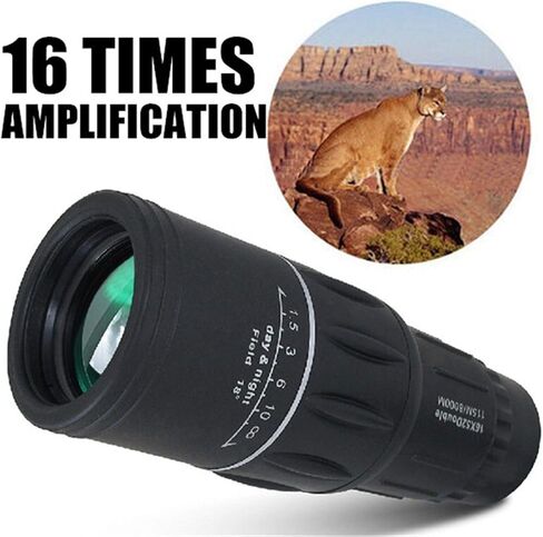 16 X 52 High Over Telescope Monocular Binoculars - Black Outdoor Sports for Bird Watching, Adult Bird Watching Outdoor Travel in Saudi Arabia