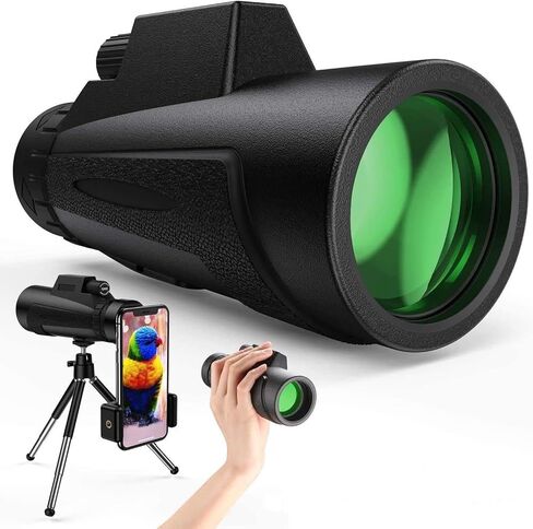 12X50 Waterproof Binoculars for Adults with Tripod Holder - High Definition Monocular Telescope for Bird Watching, Camping, and Outdoor Activities in Saudi Arabia