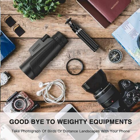 12X50 Waterproof Binoculars for Adults with Tripod Holder - High Definition Monocular Telescope for Bird Watching, Camping, and Outdoor Activities in Saudi Arabia