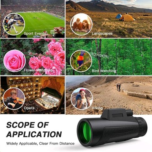 12X50 Waterproof Binoculars for Adults with Tripod Holder - High Definition Monocular Telescope for Bird Watching, Camping, and Outdoor Activities in Saudi Arabia
