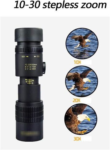 s Spotting Small Portable Monocular HD Spotting Scope 10-30 Stepless Zoom Outsourcing Rubber Shockproof FMC Multilayer Broadband Coating Port in Saudi Arabia
