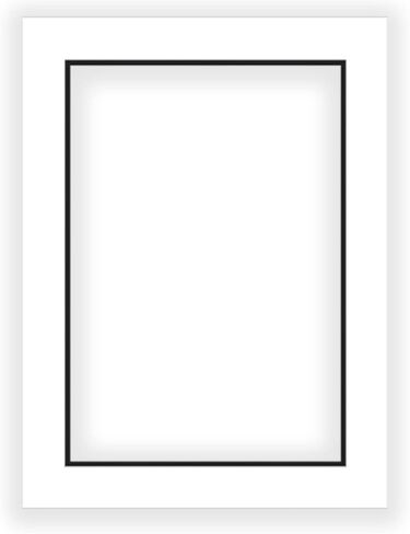 13x19 White Double Mat for 11x14 Image - White on Black Double Mat Picture Matboard for Frames Measuring 13 x 19 Inches - Bevel Cut Matte to Display Art Measuring 11 x 14 Inches - ONE MAT in Saudi Arabia