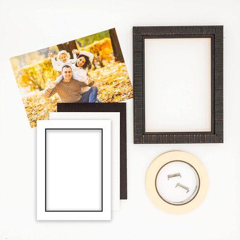 13x19 White Double Mat for 11x14 Image - White on Black Double Mat Picture Matboard for Frames Measuring 13 x 19 Inches - Bevel Cut Matte to Display Art Measuring 11 x 14 Inches - ONE MAT in Saudi Arabia