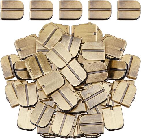 Superfindings 50pcs Book Corner Watserors Bronze Guard Edge يغطي حرس الزاوية الزخرفية الحامي زاوية الكتب الزخرفية لزاوية السكر في كتاب قصاصات الكتب قوائم كتب in Saudi Arabia