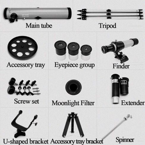 Telescopes for Adults,Telescopes HD Outdoor Monocular Space Telescope Refractor Astronomical Telescope with 5X24 Finder Scope Double The Comfort in Saudi Arabia
