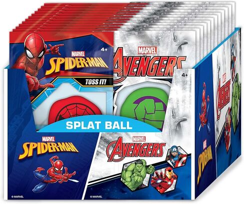 JA-RU Marvel Avengers Splat Balls Sticky Balls & Stretchy Squishy Ball (1 Ball Assorted) Spiderman, Hulk, Iron Man & Captain America. Stress Toy Balls for Kids Fidget Toys.6804-1 in Kuwait