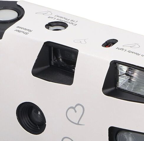 Yoidesu 35mm Disposable Film Camera, Color Film Single Use Camera with Built in Battery, Flash, Advance Wheel, Shutter, for Gathering Wedding Travel Anniversary Honeymoon in Kuwait