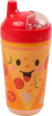 Cudlie Fisher Price Unisex Baby 10 Oz 2 Pack Insulated Sippy Cups with Taco Time Print in Saudi Arabia