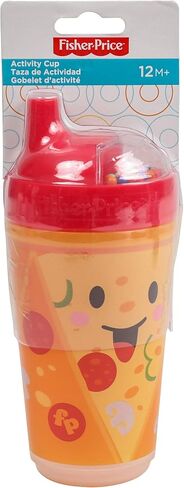 Cudlie Fisher Price Unisex Baby 10 Oz 2 Pack Insulated Sippy Cups with Taco Time Print in Saudi Arabia