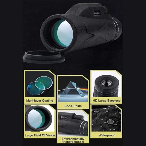 Telescope Telescope أحادي الطاقة عالية 80x100 HD الرؤية الليلية أحادية التكبير البصرية monocle in Saudi Arabia