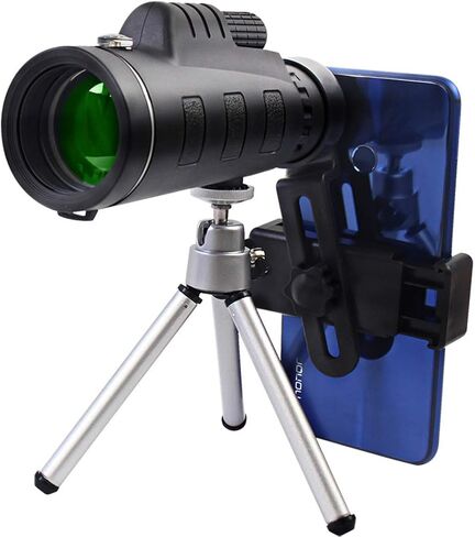 Monocular Telescope, 40x60 High Power HD Monocular with Smartphone Holder & Tripod - [Upgrade] Waterproof Monocular,Long-Lasting and Clear BAK4 Prism,Multi Coated Optical Glass Len in Saudi Arabia