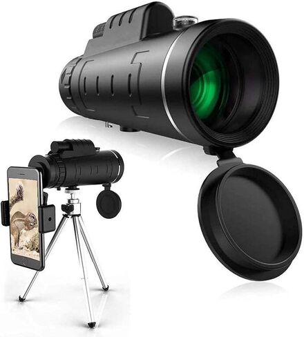 40 × 60 من التلسكوب أحادي الطاقة وحيوية HD أحادية مع حامل الهواتف الذكية وترايبود لمشاهدة التخييم للمشي لمسافات طويلة للطيور in Saudi Arabia