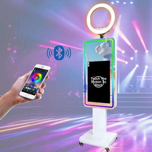 21.5 بوصة شاشة LCD التي تعمل باللمس المحمول كشك صور مرآة ماجي in Kuwait