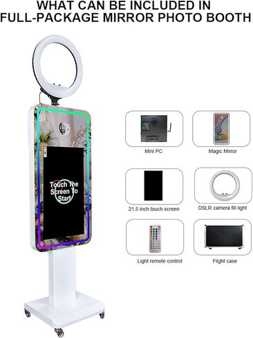 21.5 بوصة شاشة LCD التي تعمل باللمس المحمول كشك صور مرآة ماجي in Kuwait