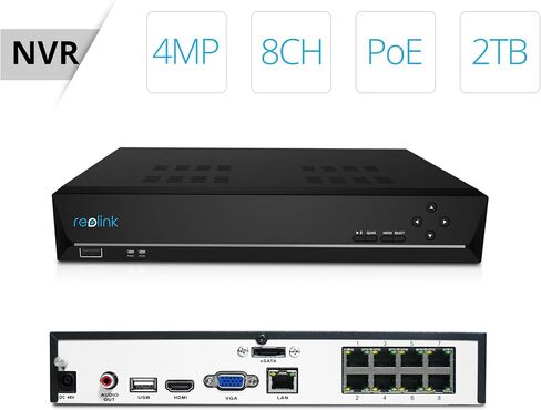 Reolink NVR Bracket RLA-RM1, Compatible with Reolink NVRs Bundle with RLN8-410 with 2TB HDD in Saudi Arabia