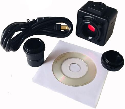 مجموعة ملحقات المجهر 5MP USB أحادي العين مجهر الكاميرا العدسة الرقمية لشرائح المجهر المجهر in Saudi Arabia