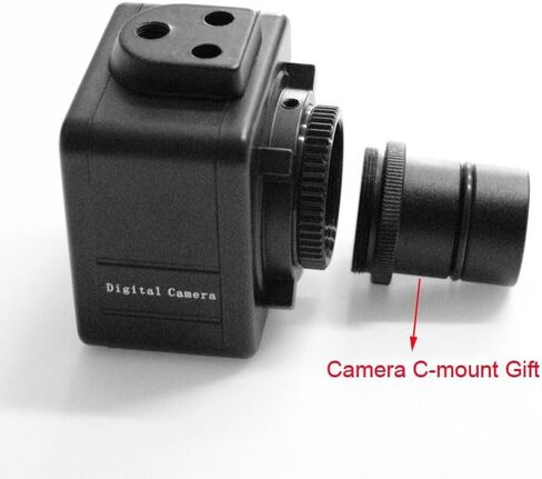 مجموعة ملحقات المجهر 5MP USB أحادي العين مجهر الكاميرا العدسة الرقمية لشرائح المجهر المجهر in Saudi Arabia