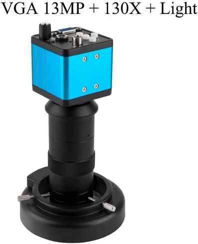 مجموعة إكسسوارات المجهر 13MP الكاميرا الرقمية أحادية الكاميرا مجموعة 130X أو 180X قابلة للتعديل عدسة مصباح LED SLIDS (اللون: 48 الماوس 180X) in Saudi Arabia