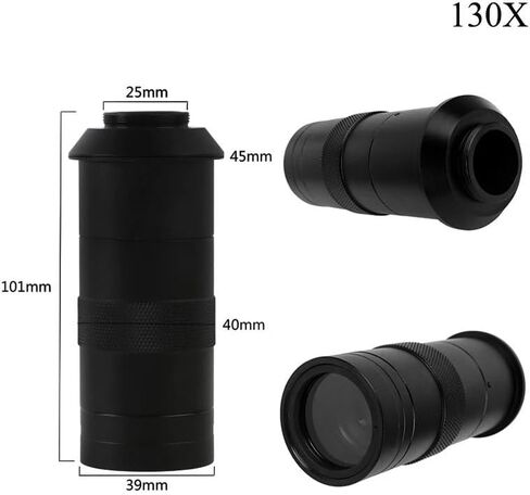 مجموعة إكسسوارات المجهر 13MP الكاميرا الرقمية أحادية الكاميرا مجموعة 130X أو 180X قابلة للتعديل عدسة مصباح LED SLIDS (اللون: 48 الماوس 180X) in Saudi Arabia