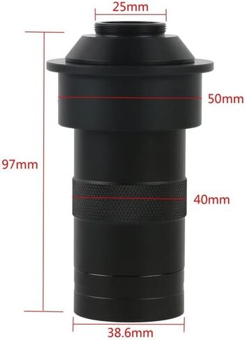 Microscope Accessories Kit Industrial Video Microscope Electronic 130X Monocular Zoom C Mount Lens for Camera Microscope Slides (Color : Old 50mm 130X) in Saudi Arabia