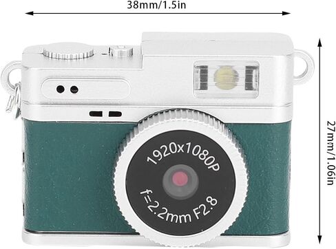 Mini Keychain Camera 1080p HD Video Recorder ، 0.96 "شاشة عالية الدقة ، كاميرات صغيرة محمولة صغيرة ، كاميرات صغيرة مضغوطة ، تدعم الحد الأقصى 128G (الأخضر) in Kuwait