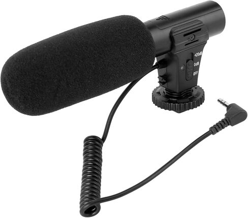 Homoyoyo Photography Interview Microphone for Cameras Noise-reducing Condenser Mic Shock Resistance for Professional Recording and Vlogging in Saudi Arabia