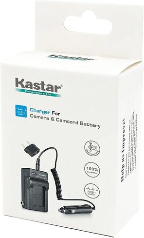 Kastar Travel Charger Kit لـ JVC BN-VG138 BN-VG121 BN-VG121U BN-VG121US BN-VG114 BN-VG114U BN-VG114US BN-VG107 BN-VG107U BN-VG107US GZ-E205 GZ-E208 GZ-E220 GZ-E225 in Saudi Arabia