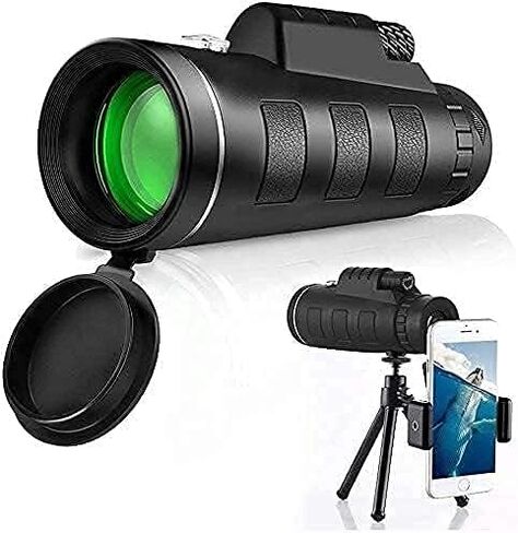 تلسكوب أحادي 40 × 60 HD HD Monocular مع رؤية ليلية للهواتف الذكية ترايبود واضحة للمنشورات المزدوجة للحياة البرية هدايا مشاهدة الطيور in Kuwait
