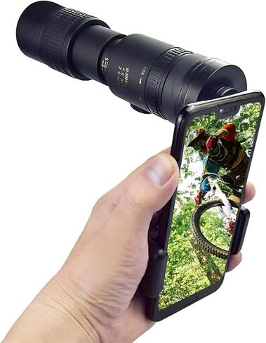 4K 10-300x40mm Super Teapto Zoom Telescope Monocular Telescope عالية الدقة BAK4 PRISM DESIGN TELESCOPE أحادي العين مع حامل الهاتف وترايبود لمشاهدة الطيور السفر in Kuwait