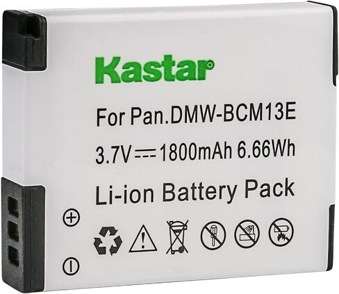 Kastar 2-Pack DMW-BCM13 استبدال البطارية لـ Panasonic Lumix DMC-TZ70 ، Lumix DMC-ZS27 ، Lumix DMC-ZS30 DMC-ZS30K DMC-ZS30R DMC-ZS30S DMC-zS30W in Saudi Arabia