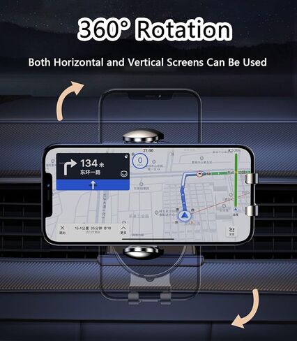 حامل هاتف السيارة لـ Volvo XC40 2020-2022 ، حامل قابل للتعديل 360 درجة ، قبضة آمنة ، سهلة الاستخدام ، خالية من اليدين للقيادة الآمنة ، التصميم اليومي المتين in Saudi Arabia