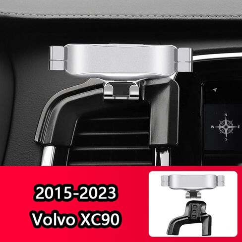 Car Phone Mount for Volvo XC90 2015-2023, 360° Rotation Adjustable Holder, Secure Grip, Easy One Hand Use, Hands Free for Safe Driving, Durable Everyday Design in Saudi Arabia