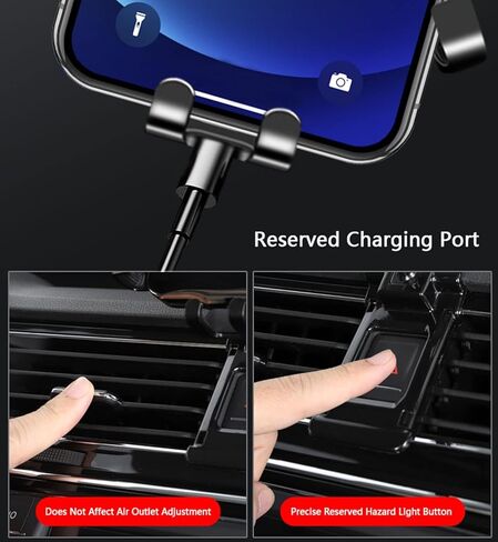 Car Phone Mount for Volvo XC90 2015-2023, 360° Rotation Adjustable Holder, Secure Grip, Easy One Hand Use, Hands Free for Safe Driving, Durable Everyday Design in Saudi Arabia