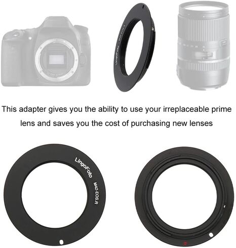 M42-EOS R خاتم محول العدسة ULTRA-SLIM لعدسات M42 MOUNT و CANON EOS RF Mount Camera EOS R52 R62 R100 R50 R1 R1N in Kuwait