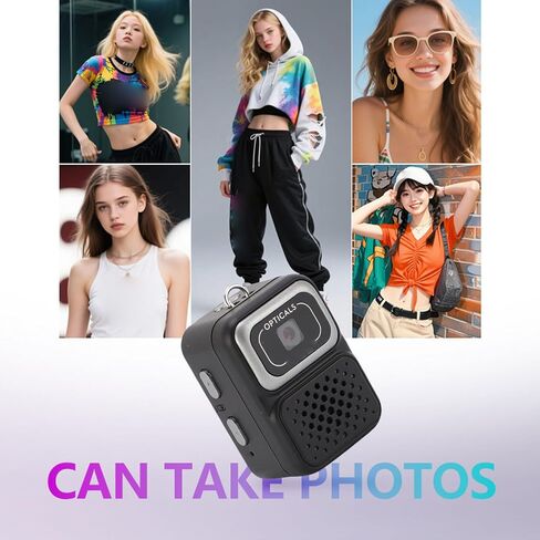 Yunir Mini Camera 1080P HD Video Recorder,Keychain Digital Camcorder with 0.96" HD Display,Portable Tiny Camera for Travel,Vlog,Night Shots,Study Recording (Gray) in Saudi Arabia