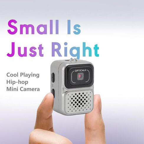 yunir mini camera 1080p HD Video Recorder ، keychain digital camcorder مع عرض 0.96 بوصة HD ، كاميرا صغيرة محمولة للسفر ، مدونة ، لقطات ليلية ، تسجيل دراسات (رمادي) in Kuwait