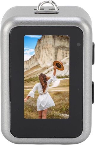 yunir mini camera 1080p HD Video Recorder ، keychain digital camcorder مع عرض 0.96 بوصة HD ، كاميرا صغيرة محمولة للسفر ، مدونة ، لقطات ليلية ، تسجيل دراسات (رمادي) in Kuwait